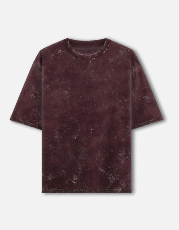 Unisex Acid Washed Oversized Plain Tee